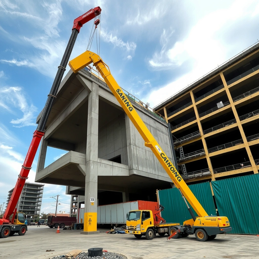 Modern construction site in Bacolod showing professional building work